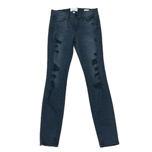 Frame Denim Black Distressed Le Skinny De Jeanne Jeans Size 28